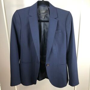 JCrew Navy Bi Stretch Blazer Tollegno 1900 Made in Italy Size: 0